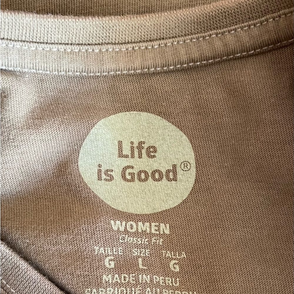 Life is Good women’s long sleeve tee - size large - Picture 3 of 3